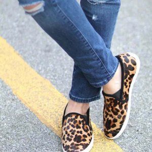 JOIE Calf Hair Slip-On Sneakers Flats Euro 37.5 US 7